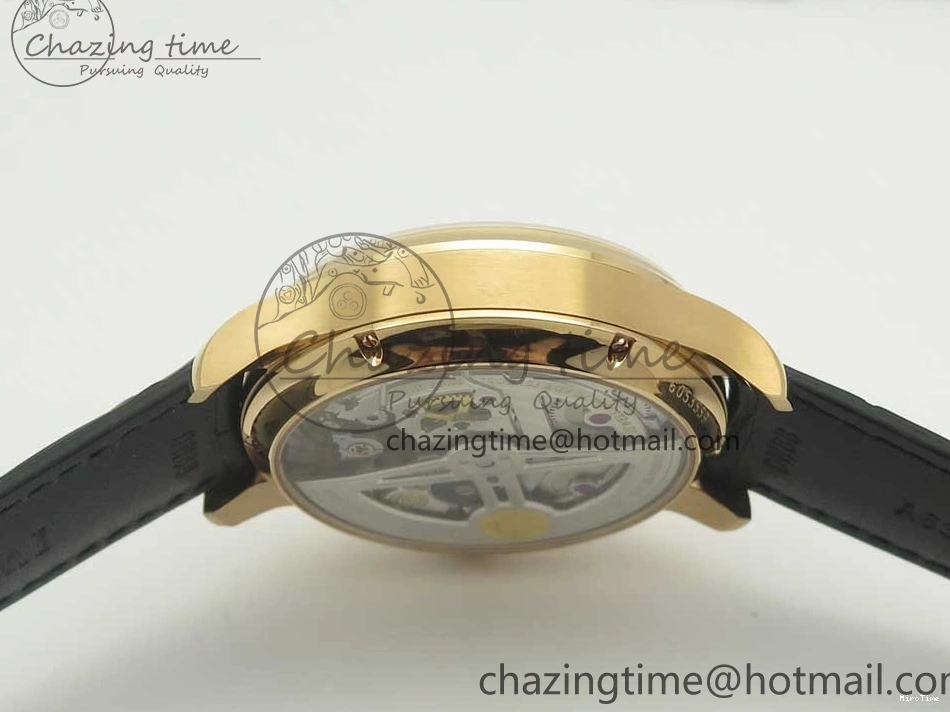 MIROTIME 0422 Thermal Portuguese Real PR Real Annual Calendar IW503501 RG ZF 1:1 Best Edition White Dial on Black Leather Strap A 7150